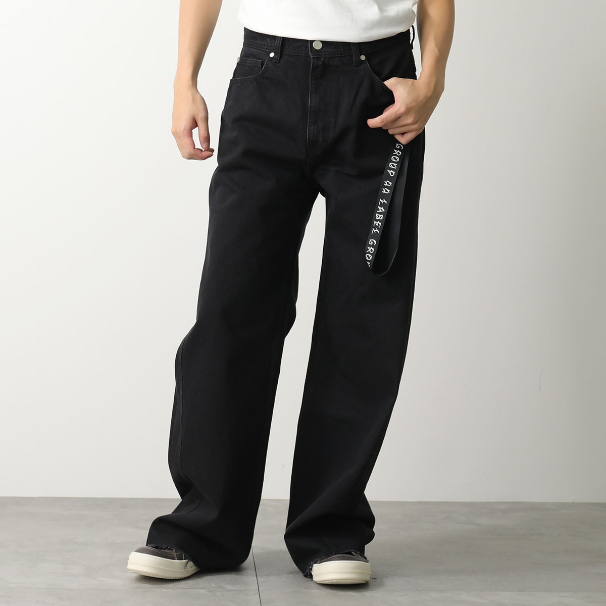44 LABEL GROUP フォーティーフォーレーベルグループ ジーンズ PAPPAS PANT パパスパンツ B0030574 FA577 メンズ デニムパンツ 099/BLACK