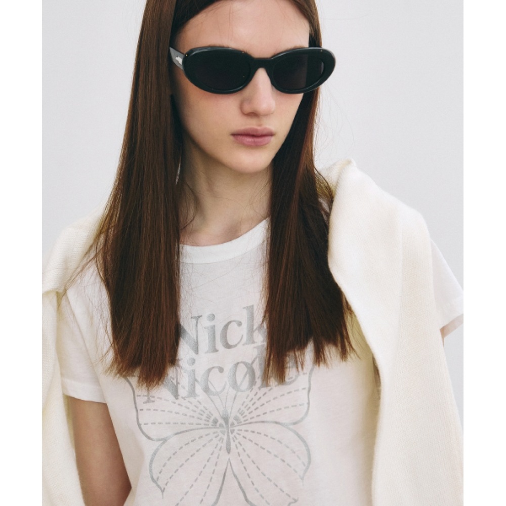 ニック&ニコールバタフライシグネチャークロップトップ_アイボリーシルバー 6,369円