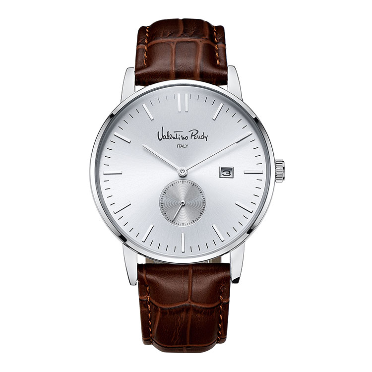 VR211306A-WTBR mens leather watch