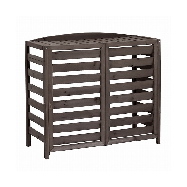 住まいスタイル 逆ルーバー 室外機カバー エアナ 幅93cm ダークブラウン AC-L930DBR メーカー直送