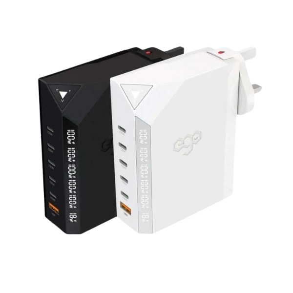 EGO EXINNO+ 300W リアルタイムワット数表示 6 USB充電器 （関税はお客様のご負担となります）