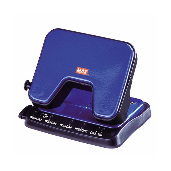 (まとめ) マックス 中空刃 軽あけパンチ スクーバ 25枚穿孔 ブルー DP-25T/B 1台 (×10セット)