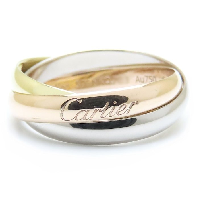 トリニティ リング 指輪 SM スモールモデル #50 10号 B4235100 K18スリーカラーゴールド レディース/294232【中古】