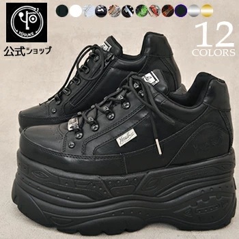 ヨースケ 厚底スニーカー レディース 歩きやすい 9.5cm厚底フラットソール 靴 【公式SHOP特典キズ補修液付】