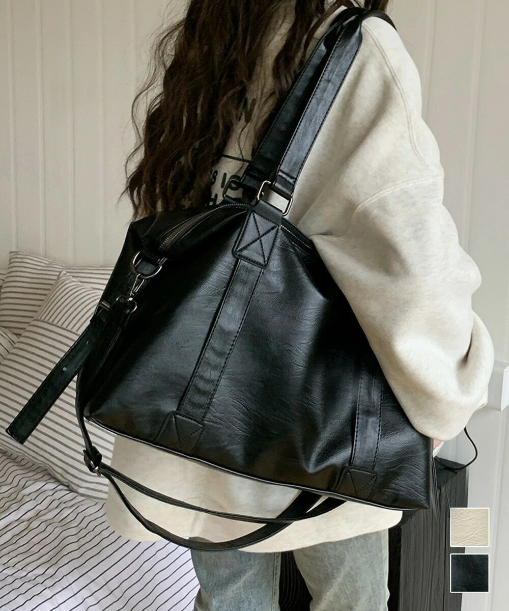 店長が激推し！大容量トートバッグA4通勤通学ママバッグ レディース ショルダーバッグ 肩掛け シンプル 無地 旅行 オフィス手提げバッグ フェイクレザー マザーズバッグ斜め掛け miniministo