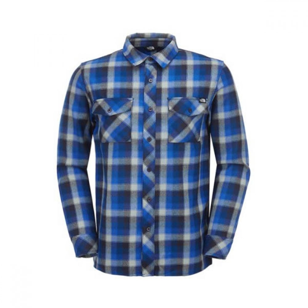 ノースフェイスメンズテックウールシャツ SP RNI8LK50C-BLU