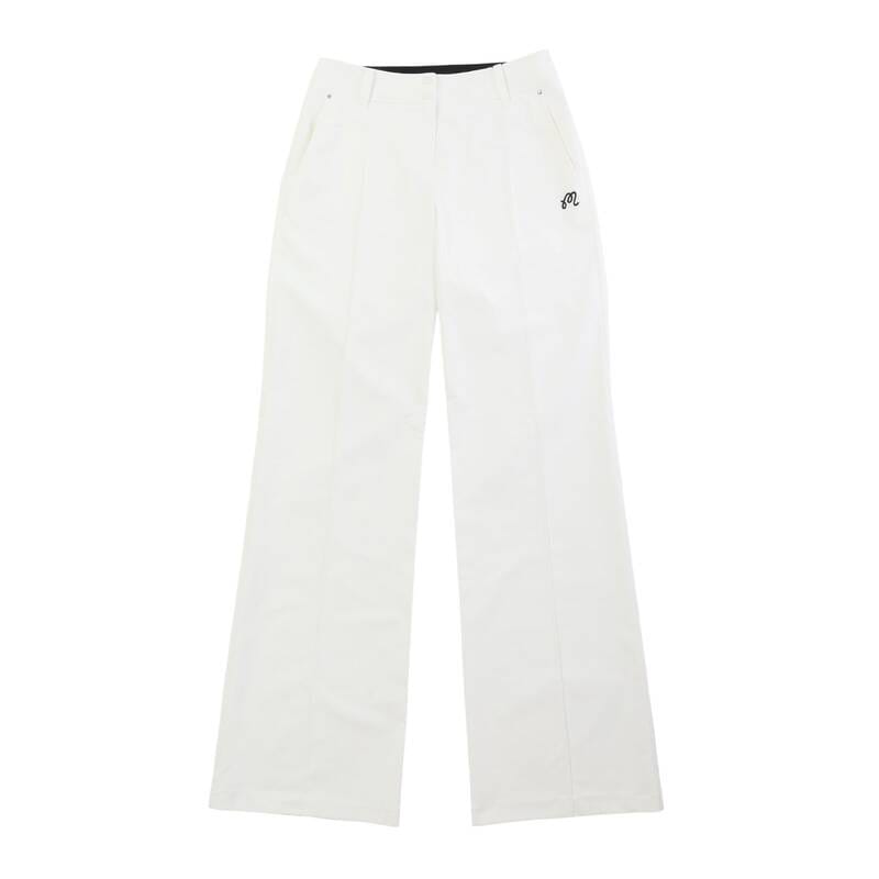 マルボン レディース セミワイド ブーツカットパンツ M6222PPT51 WHT