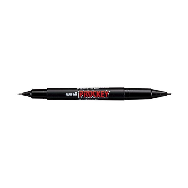 （まとめ） 三菱鉛筆 プロッキーツイン PM-120T.24 細字 黒 10本(×10セット) 8,654円