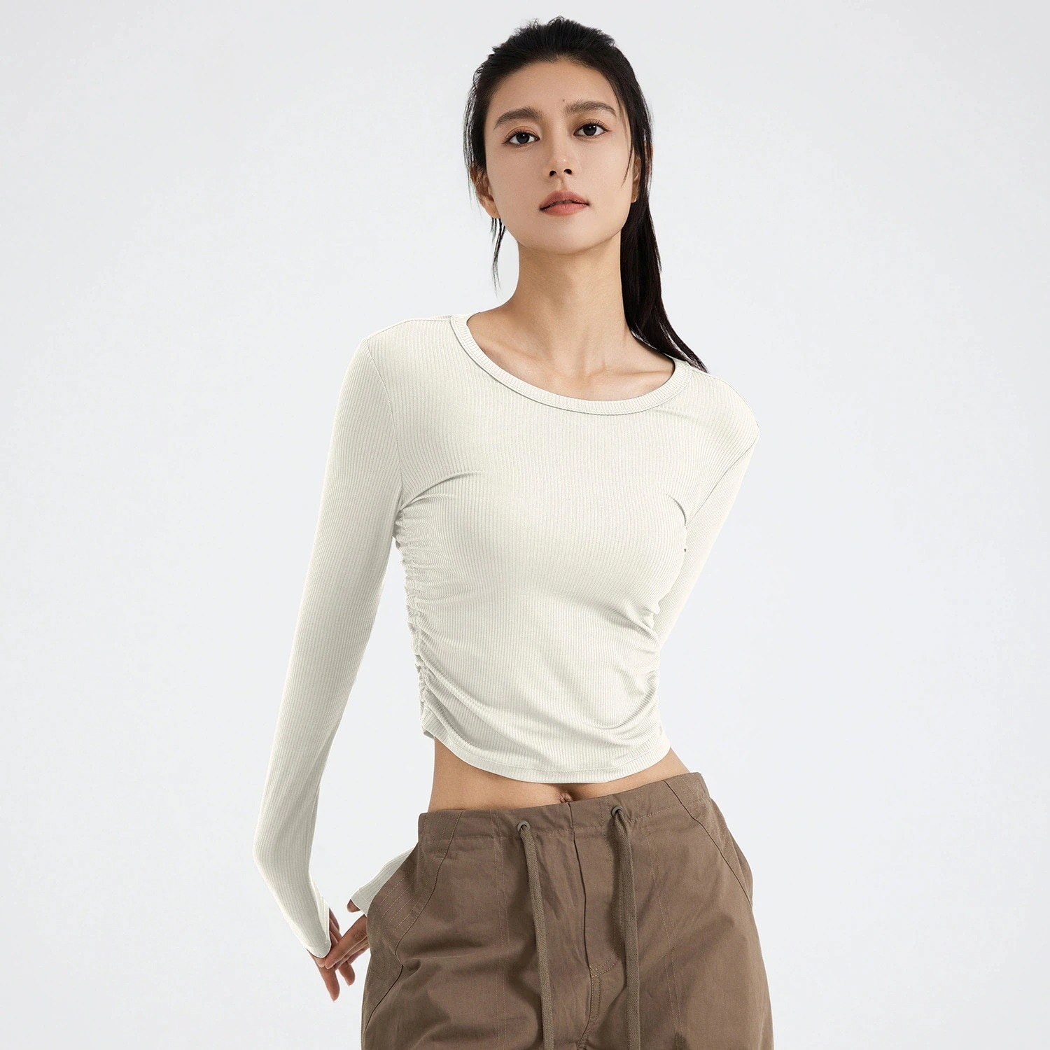 春 夏 ファッション レディースヨガウェア ヨガトップス 春 夏 の スリムヨガ 通気性スリムウエスト 長袖 ピラティス トレーナー レディース ヨガウェア フィットネスウェア