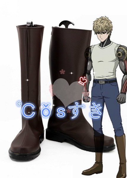 【全店任意2枚購入で100円OFF】ワンパンマン ジェノス 鬼サイボーグ コスプレブーツ 靴 コスプレシューズ cosplay イベント ハロウイン パーティー 仮装