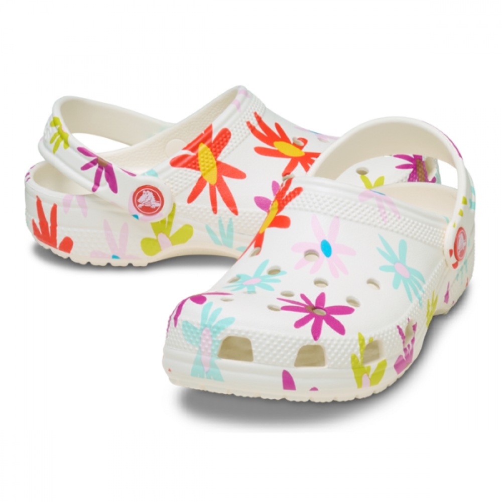 Crocs Kids クラシッククラフトデイジークロッグ幼児用 211584-0WV クロックススカイズサン...