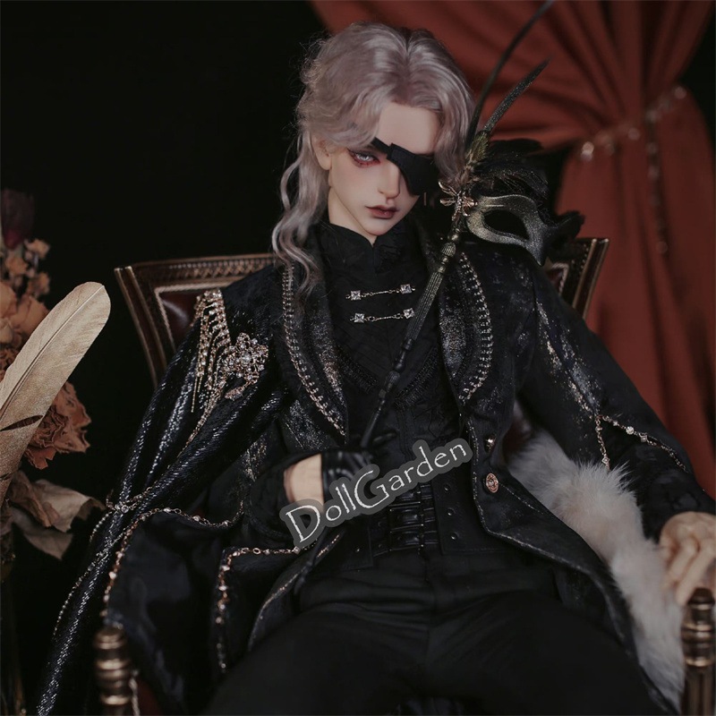 BJDドールアクセサリー 『ヴェニス仮面』 マスク ゴシック 撮影道具 ゴールド シルバー 黒金 黒銀 MSD/SD16/SD17/70cm/75cmサイズ球体関節人形道具