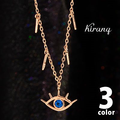 送料無料 925 シルバーブルーアイネックレス(3color)/韓国ネックレス