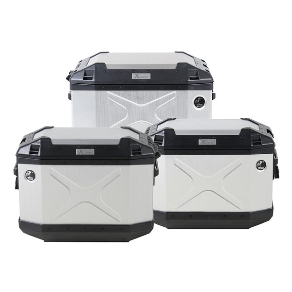 XPLORER 3BOXセット トップケース45+サイドケース30 シルバー HBS-XPR-ALL-S