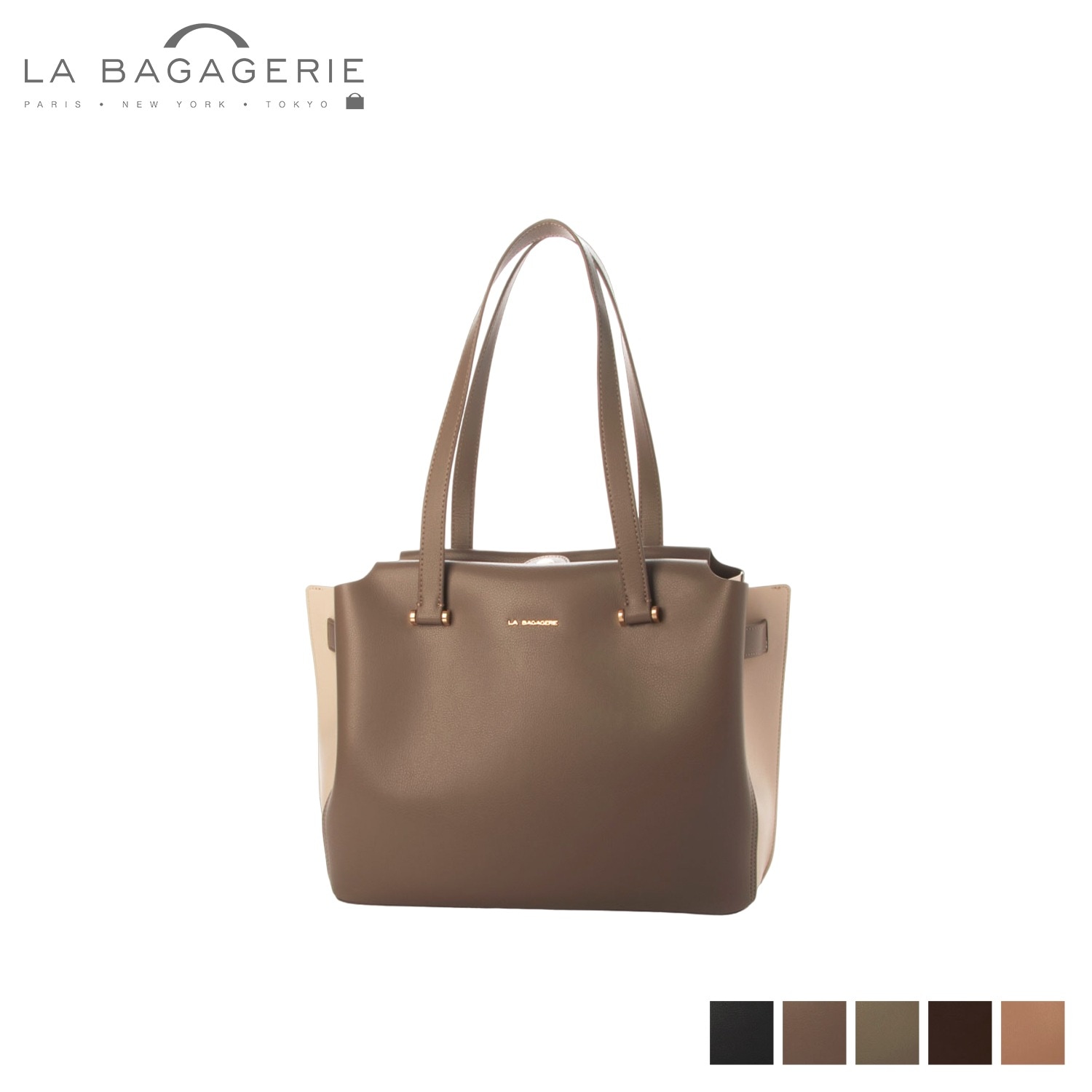 トートバッグ レディース ファスナー付き A4サイズ対応 ブラック グレージュ カーキ ワイン レッド ピンク 黒 B0057-02 母の日