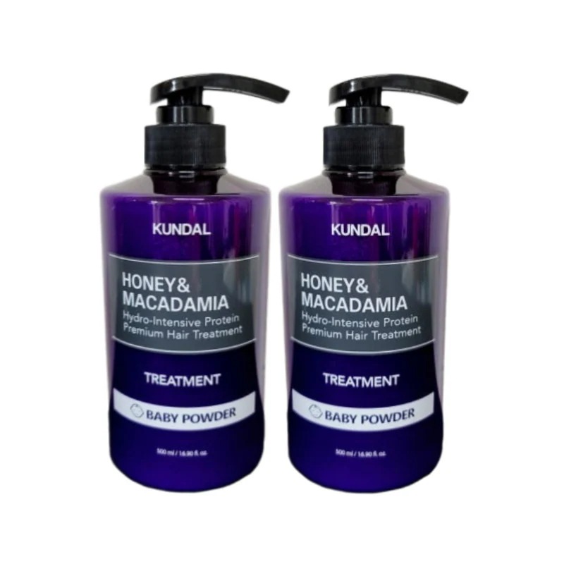 【1+1】ハニーアンドマカダミアトリートメントベビーパウダーの香り 1058ml / 韓国コスメ / ヘアケア