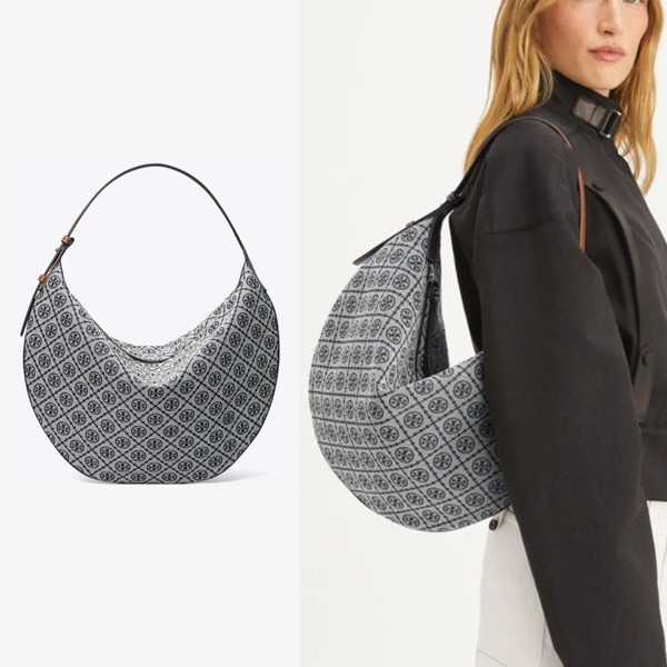 T MONOGRAM BALLOON BAG 169178 TORY NAVY