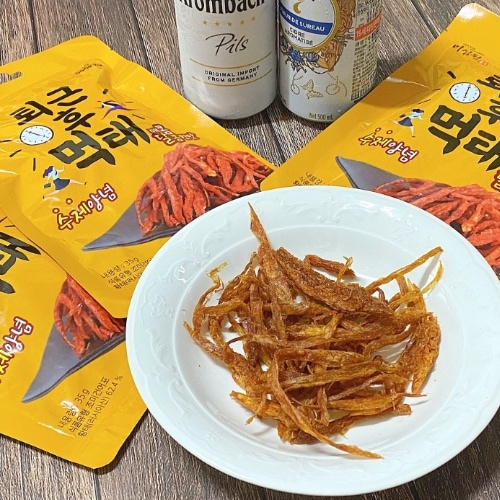 韓国菓子 帰ったらモクテ 35gx6袋_ 激辛味 甘辛い味,マーラー味