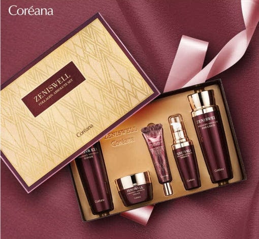 [メガセール] 公式/正規品/ 限定数量 コリアナ ジェニスウェル コラーゲン アブソリュート 基礎 5種セット プレゼント