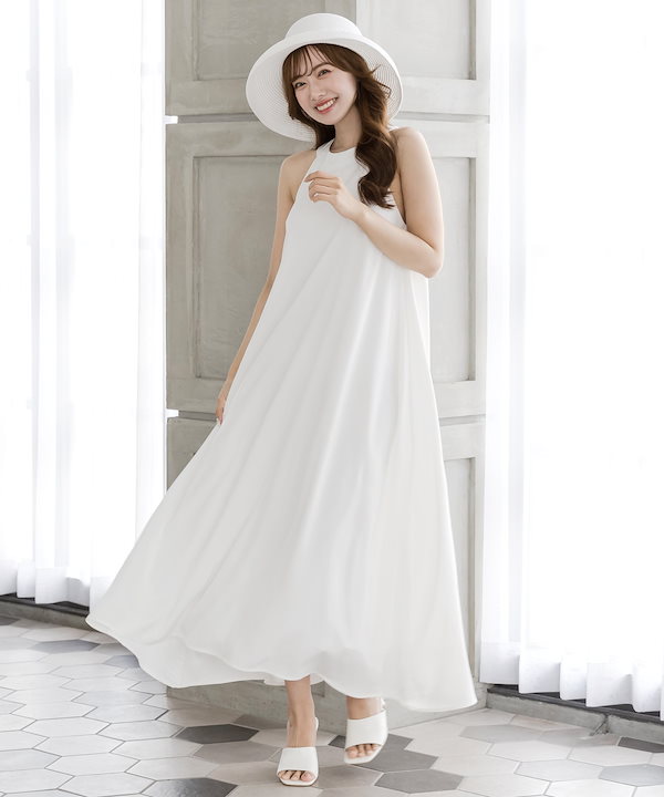 Qoo10 JULIA BOUTIQUE アメスリロングワンピース/231 無地