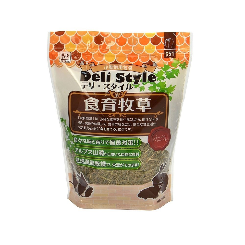 （まとめ買い）三晃商会 デリスタイル 食育牧草 300g ウサギ用フード [x5]