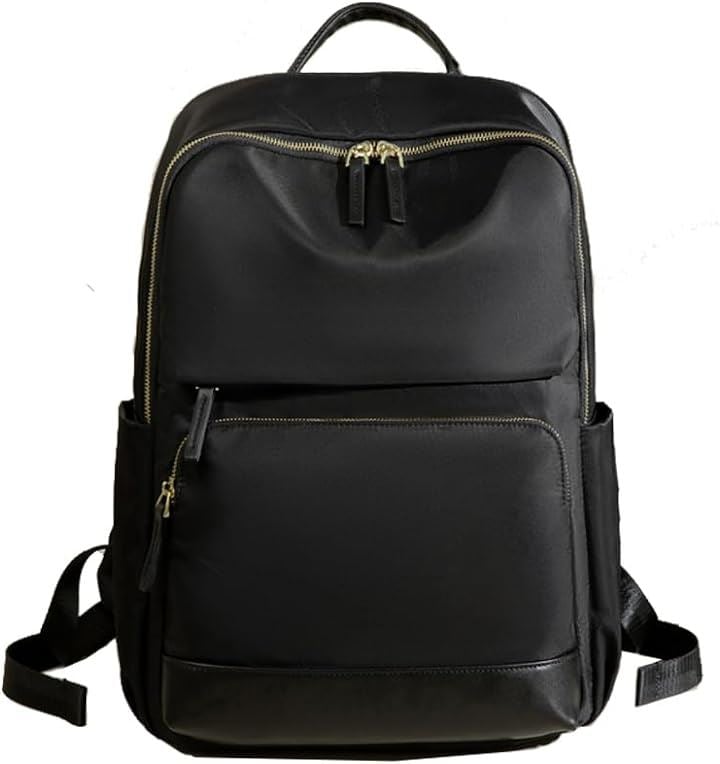 PCリュック レディース ビジネスリュック PC収納 パソコンリュック 大容量 A4 15.6インチPC対応 キャリーオン機能 背面ポケット 撥水耐傷( ブラック)