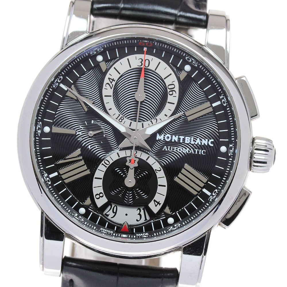 モンブラン MONTBLANC 7104/102377 クロノグラフ 自動巻き メンズ 保証書付き_823186【中古】