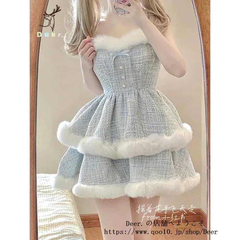 【急速出荷!】ロリータドレス 今年人気のロリータ 秋冬セット 韓国ファッション和服コスムコスム