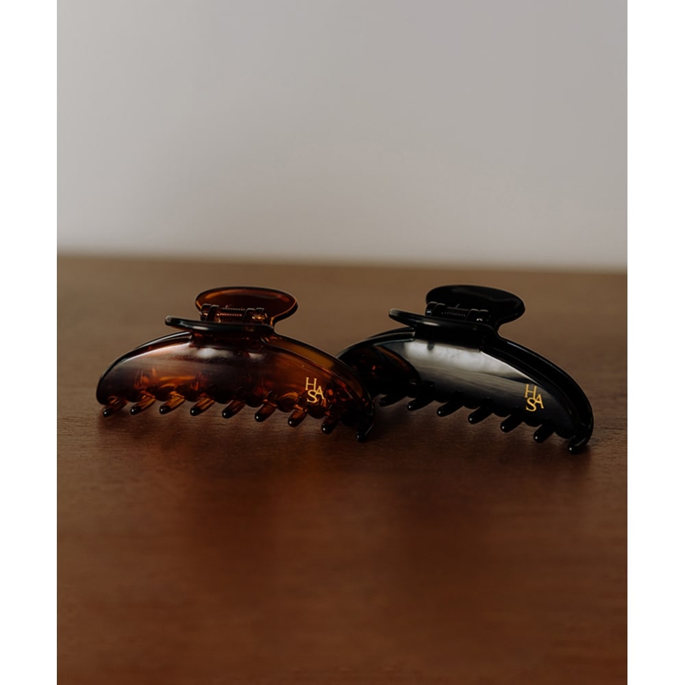HAS HA018 ベーシック ロゴ入りヘアクリップ ブラウン ギフトボックス o 5,435円