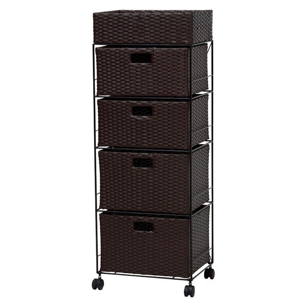 RAN-2415DBR ダークブラウン ランドリーチェスト メーカー直送