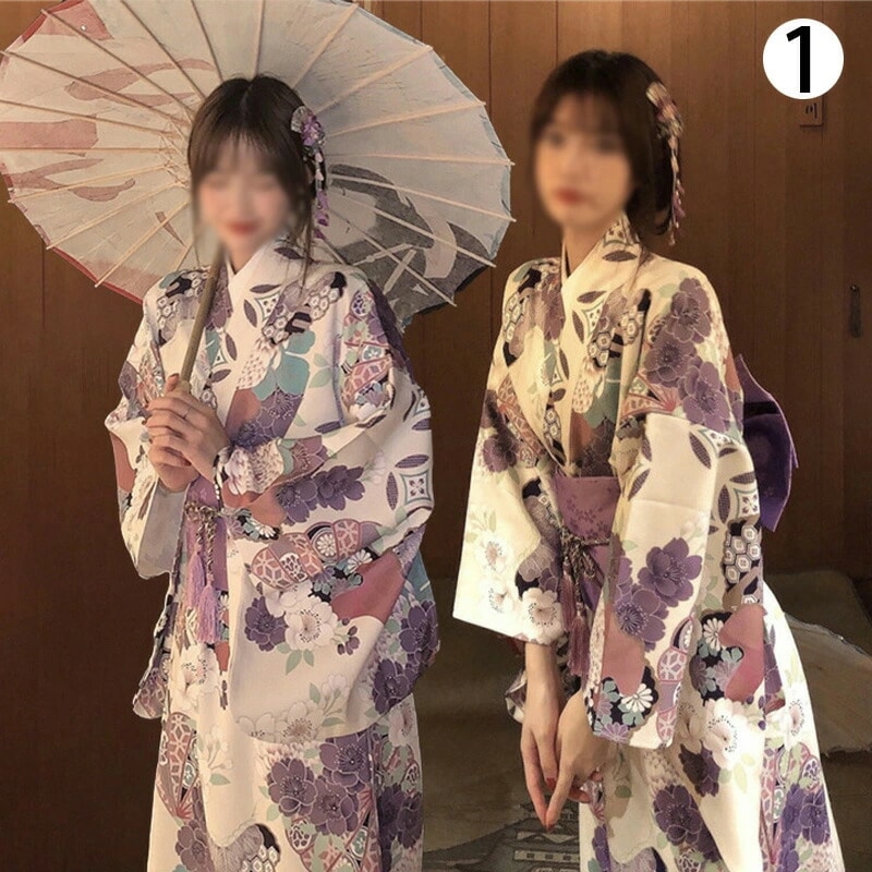 1人で簡単着付け 浴衣 レディース セパレート セット 女性ゆかた 簡単 簡易 綺麗 可愛い おしゃれ 10代 20代 30代 40代 フリーサイズ