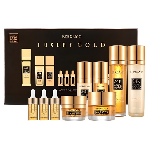 ベルガモリアル24Kゴールド9種基礎化粧品セットゴールドコラーゲン1セット