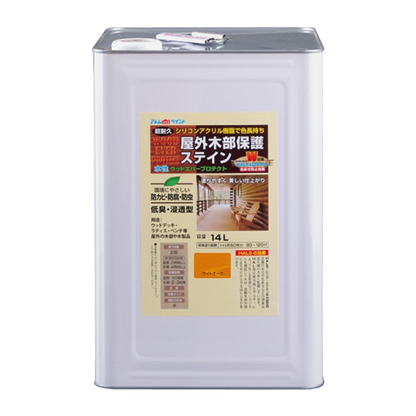 アトムハウスペイント 00001-08981 ウッドエバープロテクト 14L ライトオーク
