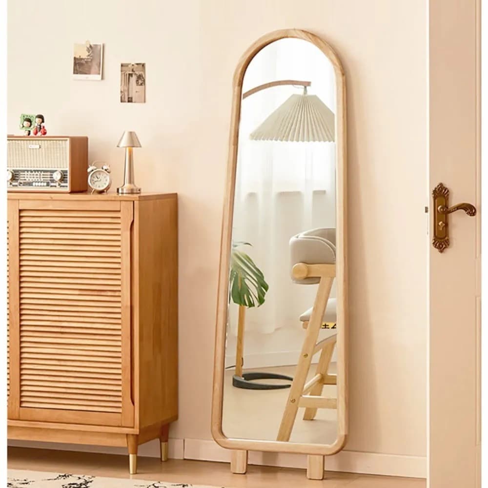 【国内即日発送】全身鏡 姿見 木製フレーム 軽量 立てかけ 壁掛け 玄関 おしゃれ 後付け ミラー 全身ミラー ドレッサー スリムミラー インテリア 韓国 インスタ映え 飛散防止加工 自撮り鏡 16,666円