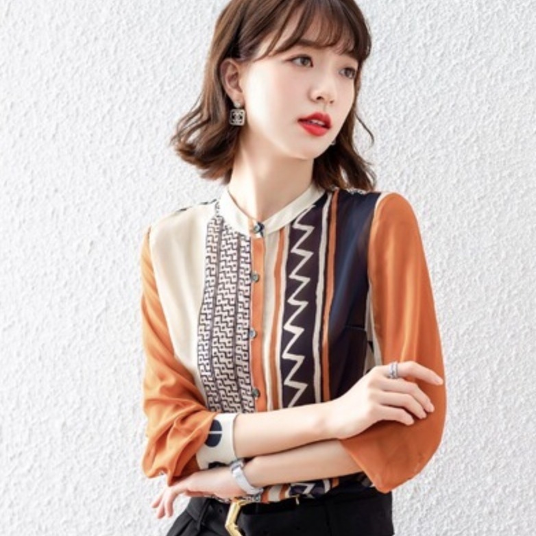 トップス デート シャツ ブラウス カットソー 袖あり 長袖 かわいい 大人可愛い きれいめ シンプル カジュアル 大人 上品 おしゃれ お洒落 かっこいい レトロ 大人女子 こなれ感 キュートシャツ・ブラウス