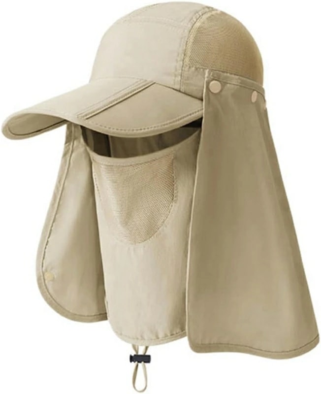 サン‐ハット メンズ つば広 UVカット パープル外線カット 花ピンク対策 バイザー9.5cm 春夏秋 通気性 防水 軽量 速乾 日除け帽子 防風 フェイスカバー付き おしゃれ 釣り 登山 ガーデニ 6,002円