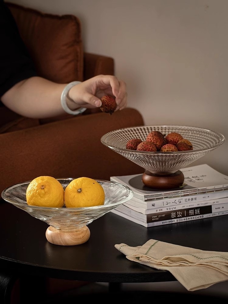 お茶 ガラスの果物皿 早い者勝ち 上品映え 果物皿 リビング キャンディー皿 大人気 フロント お菓子皿3189 家庭用