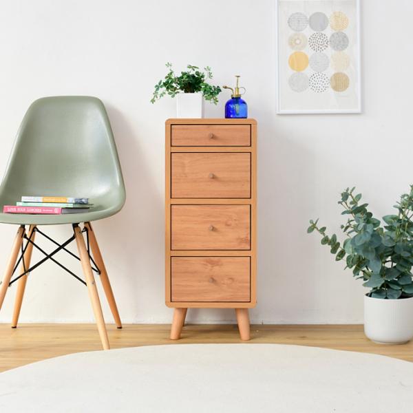チェスト 収納棚 コンパクト 省スペース 小さい ミニ 小型 4段 引き出し 引出し 収納 棚 木目 柄 北欧 ナチュラル カントリー おしゃれ ひとり暮らし 1人暮らし