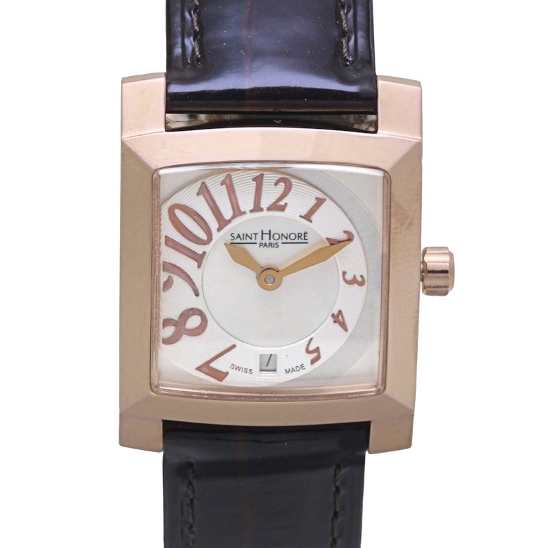 オルセー カレ レディ SN7310278YBBR 腕時計 レディース【電池交換済】【中古】 ステンレススチールx革/130420