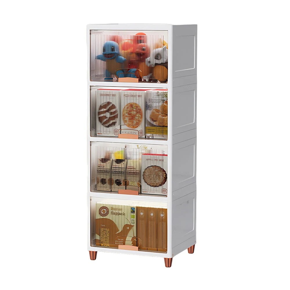 【国内即日発送】3段　収納ボックス 前開き コンテナ ボックス クリアボックス 収納ケース 蓋付き 積み重ね 衣類 布団 小物 折り畳み プラスチック 取っ手付き おしゃれ 防塵 透明 強い耐荷重