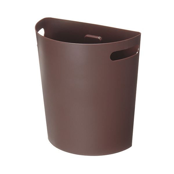 （まとめ）伊勢藤 壁掛けダストボックスMeluna（メルナ）9L マグネットシート付 チョコブラウン I-525 1個5セット