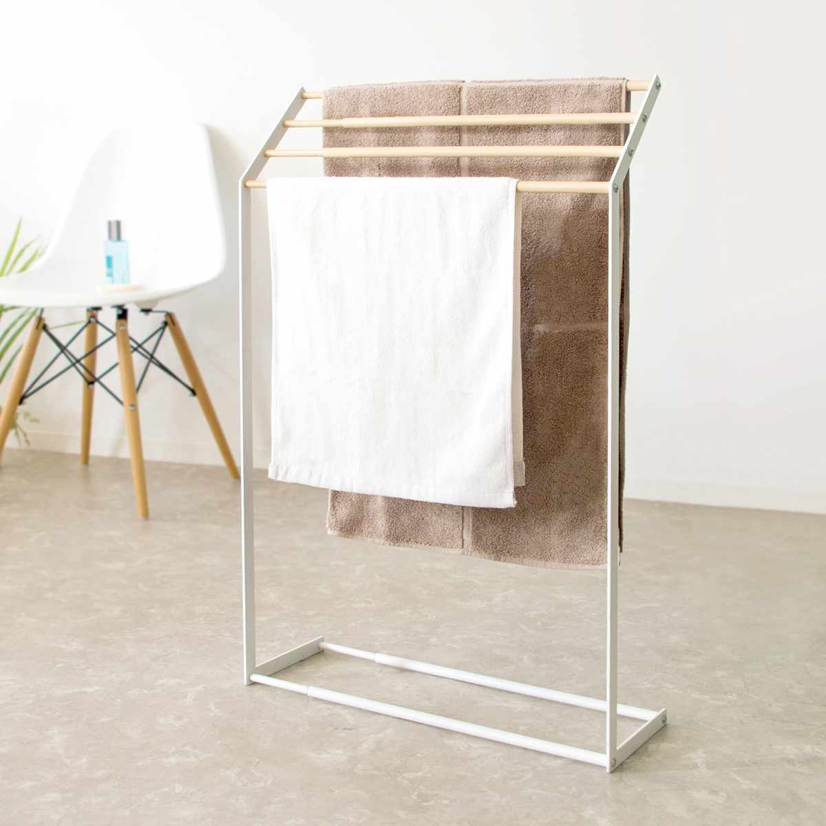 タオルスタンド Alltid タオル スタンド 物干し 室内 室内物干し タオルハンガー ハンガー 伸縮 部屋干し 室内干し 部屋 干し バスタオル フェイスタオル バスマット 洗面所