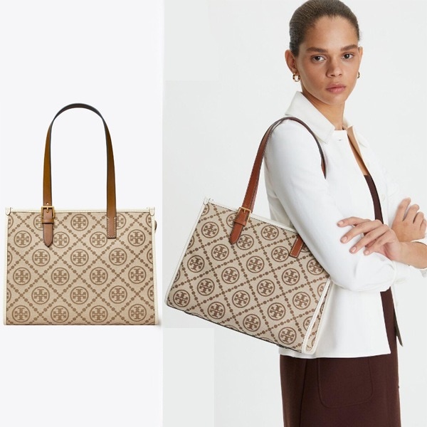 145535 SMALL T MONOGRAM TOTE