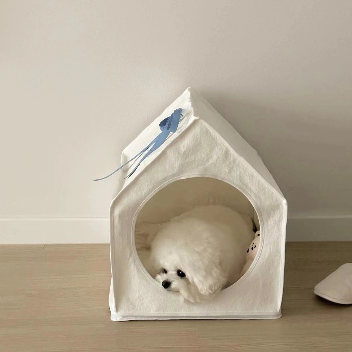 無地 四季 猫砂 犬小屋 スリーピングハット 取り外して洗える テント ペット