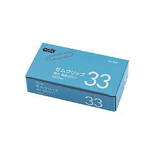 （まとめ） TANOSEE ゼムクリップ 特大 33mm シルバー 業務用パック 1箱（1000本） 30セット 26,772円