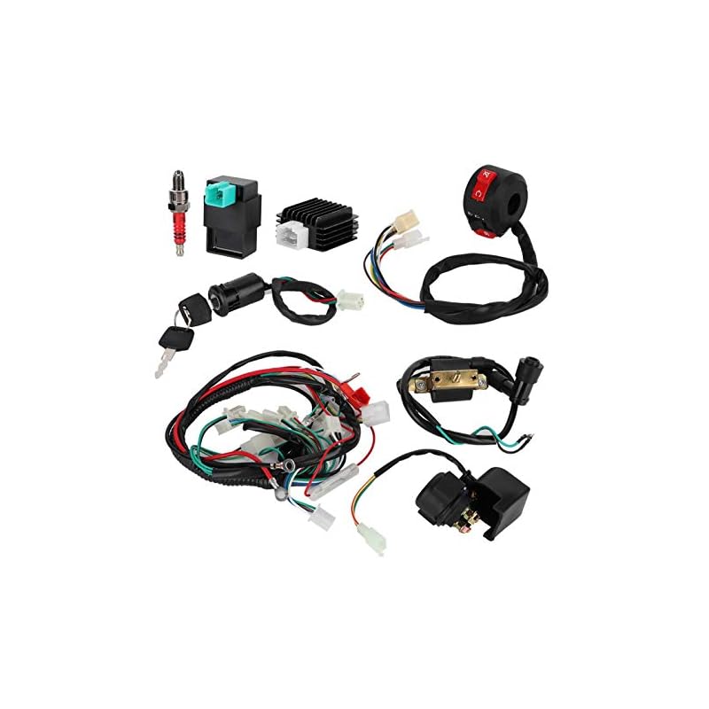 完全な電気固定子コイルCDI配線ハーネスソレノイド整流器キット50cc70cc 110cc 125ccATVピットクワッドダートバイクゴーカートスクーターに適合