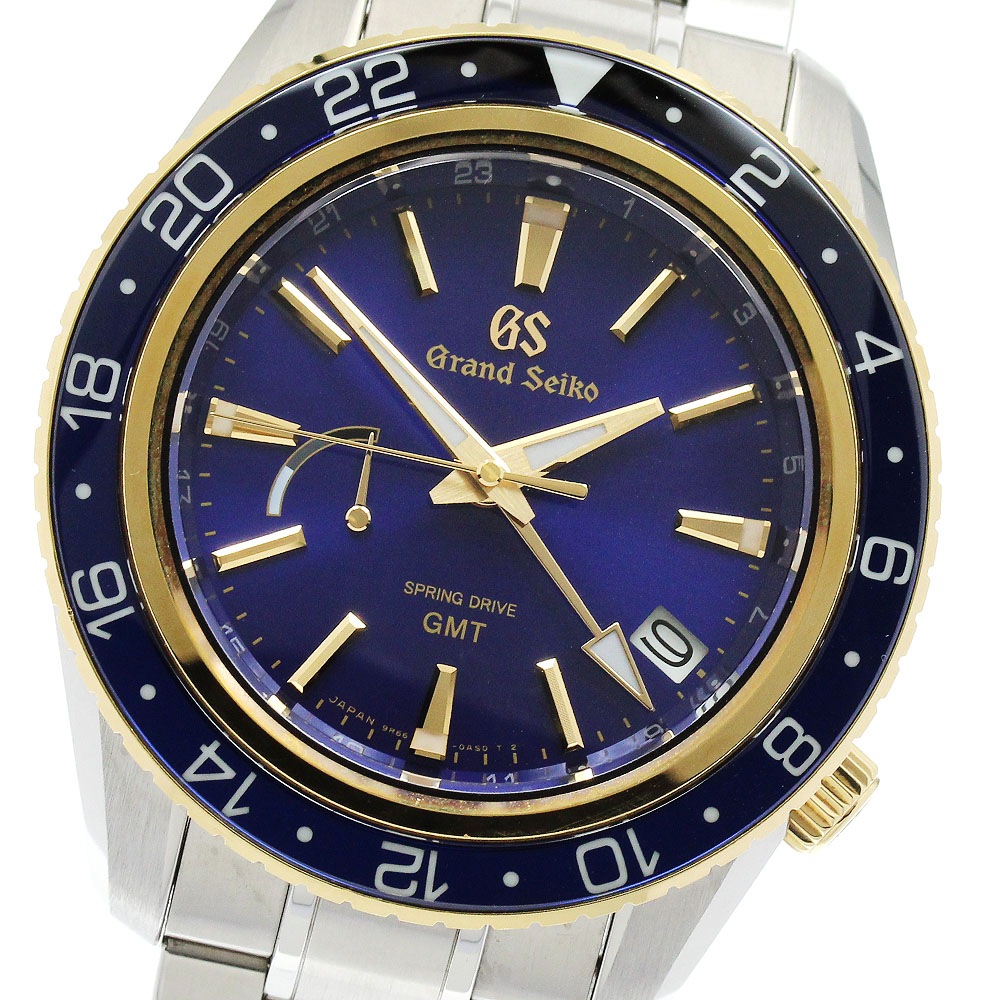 セイコー SEIKO SBGE248/9R66-0AW0 グランドセイコー 限定モデル K18YGベゼル GMT スプリングドライブ メンズ 箱・保証書付き_906628【中古】