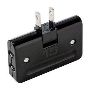 他サイト： サンワサプライ TAP-AC5BKN 平トリプルタップ（2P・3個口）ブラック TAPAC5BKNの商品画像