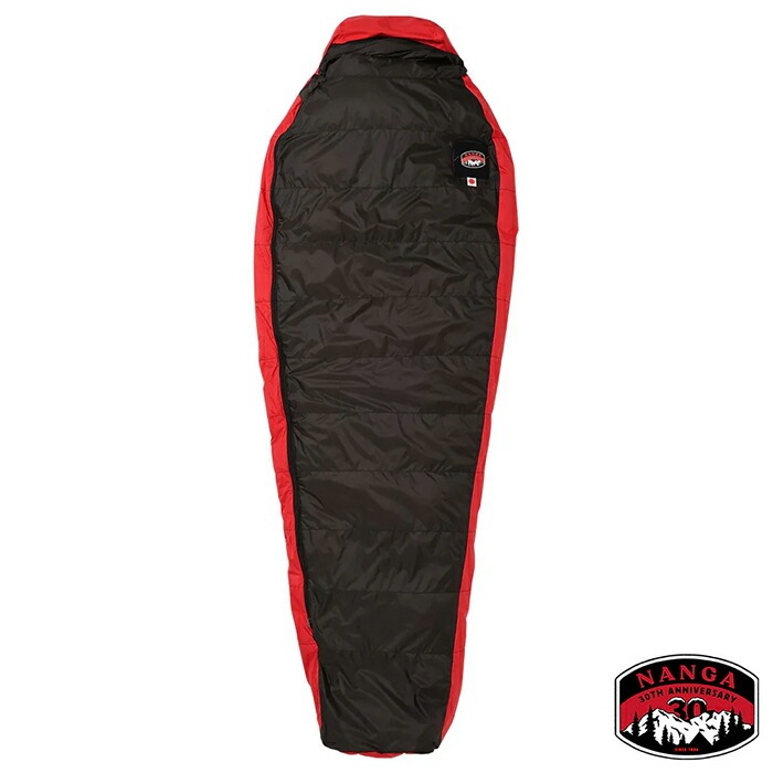 オーロラテックス コンビスリーピングバッグ レギュラー ブラック×レッド #N0003104