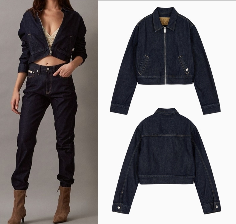 デニムジップアップジャケット